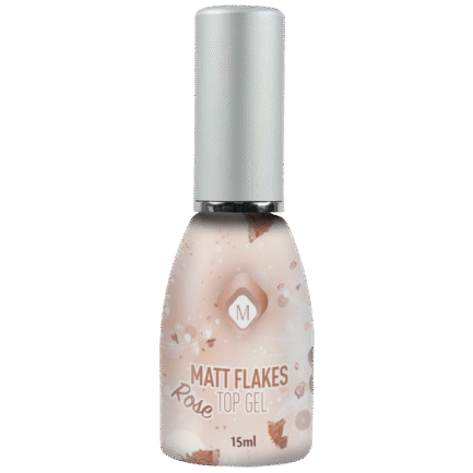 Matte Flakes Top Gel Rose