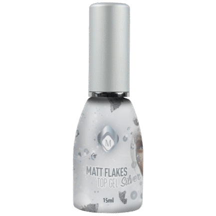 Matte Flakes Top Gel Silver